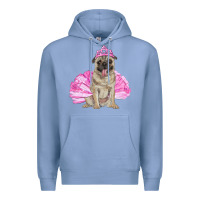 Colony Blue balerina pug with tutu Premium Hoodie - RanaPortraitStore