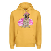 Mustard balerina pug with tutu Premium Hoodie - RanaPortraitStore