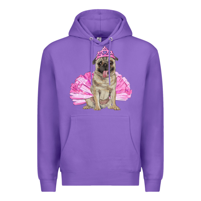 Balerina Pug With Tutu Premium Hoodie by RanaPortraitStore | Teevron