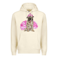 Sandshell balerina pug with tutu Premium Hoodie - RanaPortraitStore