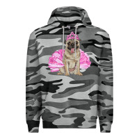 Slate Camo balerina pug with tutu Premium Hoodie - RanaPortraitStore