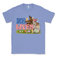 Colony Blue he lives easter Classic Tee - FaDigitalArtStudio