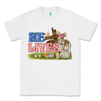 White he lives easter Classic Tee - FaDigitalArtStudio