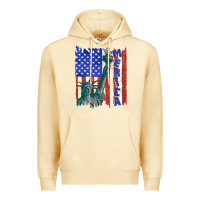 Pina Colada usa flag with statue of liberty Premium Hoodie - texasbilliewilder