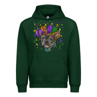 Forest Green mardi gras french bulldog Urban Hoodie - RanaPortraitStore