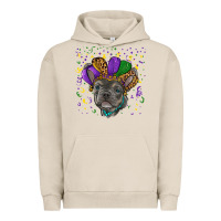Pigment French Oak mardi gras french bulldog Urban Hoodie - RanaPortraitStore