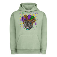 Pigment Oil Green mardi gras french bulldog Urban Hoodie - RanaPortraitStore