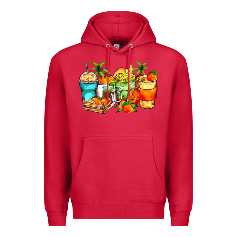 Mango Farm Fresh Coffee Cups Premium Hoodie by Zillion Design Studio | Teevron