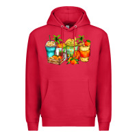 Cardinal mango farm fresh coffee cups Premium Hoodie - Zillion Design Studio