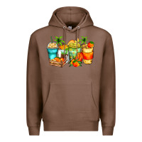 Chestnut mango farm fresh coffee cups Premium Hoodie - Zillion Design Studio