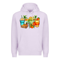 Lilac mango farm fresh coffee cups Premium Hoodie - Zillion Design Studio
