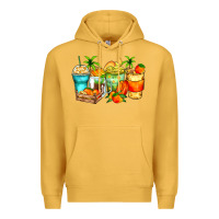 Mustard mango farm fresh coffee cups Premium Hoodie - Zillion Design Studio