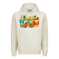 Oatmeal Heather mango farm fresh coffee cups Premium Hoodie - Zillion Design Studio