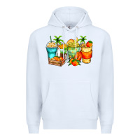 White mango farm fresh coffee cups Premium Hoodie - Zillion Design Studio