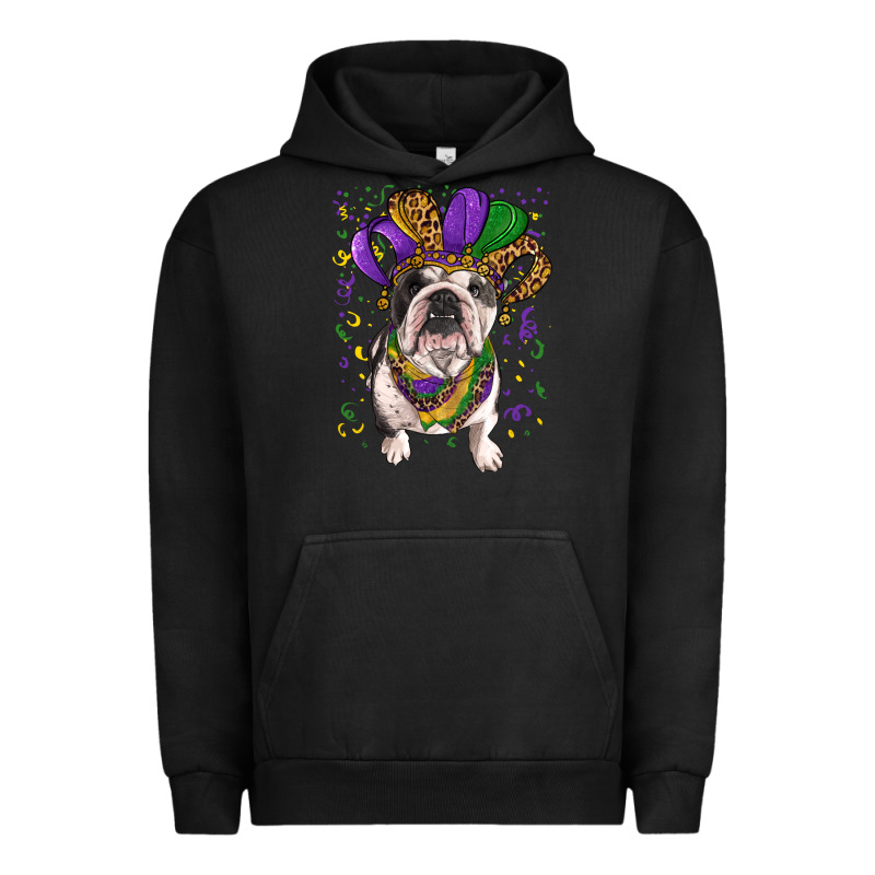 Mardi Gras Hat  English Bulldog Urban Hoodie by RanaPortraitStore | Teevron
