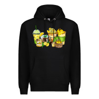 Black lemon farm fresh coffee cups Premium Hoodie - Zillion Design Studio