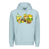 Blue Mist lemon farm fresh coffee cups Premium Hoodie - Zillion Design Studio