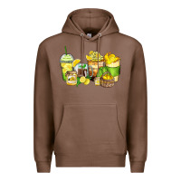 Chestnut lemon farm fresh coffee cups Premium Hoodie - Zillion Design Studio
