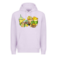 Lilac lemon farm fresh coffee cups Premium Hoodie - Zillion Design Studio