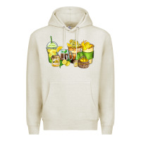 Oatmeal Heather lemon farm fresh coffee cups Premium Hoodie - Zillion Design Studio