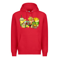 Red lemon farm fresh coffee cups Premium Hoodie - Zillion Design Studio