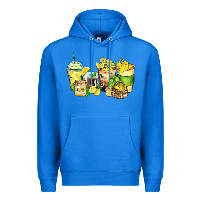 Lemon Farm Fresh Coffee Cups Premium Hoodie by Zillion Design Studio | Teevron