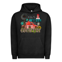 Pigment Black life is better in the country Urban Hoodie - Zillion Design Studio