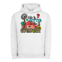 Pigment Lunar Rock life is better in the country Urban Hoodie - Zillion Design Studio
