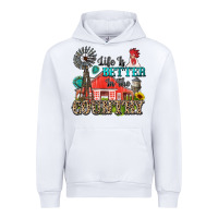 White life is better in the country Urban Hoodie - Zillion Design Studio