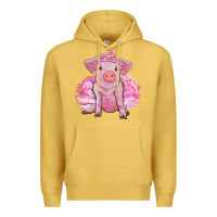 Antique Gold balerina pig with tutu Premium Hoodie - RanaPortraitStore