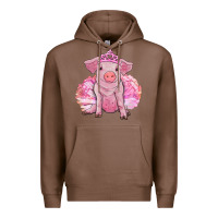 Chestnut balerina pig with tutu Premium Hoodie - RanaPortraitStore