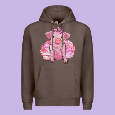 Balerina Pig With Tutu Premium Hoodie Designed By Ranaportraitstore