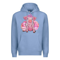 Colony Blue balerina pig with tutu Premium Hoodie - RanaPortraitStore