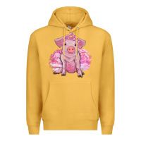 Mustard balerina pig with tutu Premium Hoodie - RanaPortraitStore