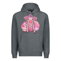 Rock balerina pig with tutu Premium Hoodie - RanaPortraitStore
