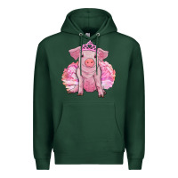 Sports Green balerina pig with tutu Premium Hoodie - RanaPortraitStore