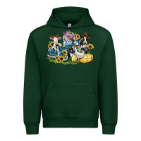 Forest Green farm animals truck Urban Hoodie - Zillion Design Studio