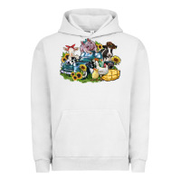 Pigment Lunar Rock farm animals truck Urban Hoodie - Zillion Design Studio