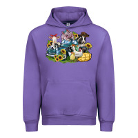 Tulip farm animals truck Urban Hoodie - Zillion Design Studio