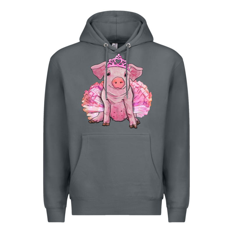 Balerina Pig With Tutu Premium Hoodie by RanaPortraitStore | Teevron