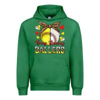 Emerald busy raising ballers with baseball and softball Urban Hoodie - texasbilliewilder