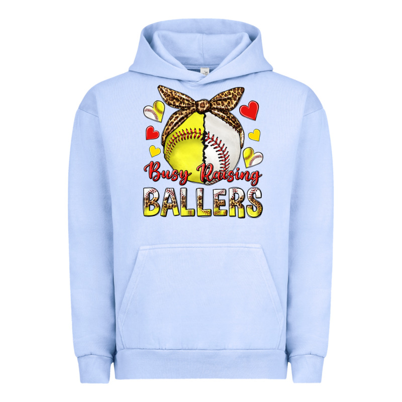 Busy Raising Ballers With Baseball And Softball Urban Hoodie by texasbilliewilder | Teevron