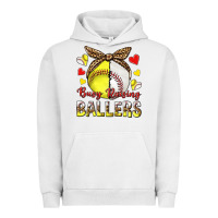 Pigment Lunar Rock busy raising ballers with baseball and softball Urban Hoodie - texasbilliewilder