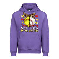 Tulip busy raising ballers with baseball and softball Urban Hoodie - texasbilliewilder