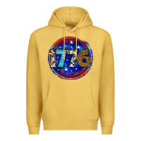Antique Gold western 1776 4th of july billie wilder Premium Hoodie - texasbilliewilder