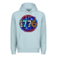 Blue Mist western 1776 4th of july billie wilder Premium Hoodie - texasbilliewilder