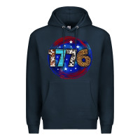Navy western 1776 4th of july billie wilder Premium Hoodie - texasbilliewilder