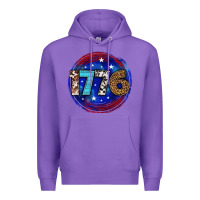 Purple western 1776 4th of july billie wilder Premium Hoodie - texasbilliewilder