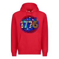 Red western 1776 4th of july billie wilder Premium Hoodie - texasbilliewilder