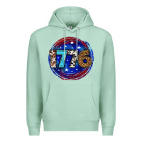 Seafoam western 1776 4th of july billie wilder Premium Hoodie - texasbilliewilder